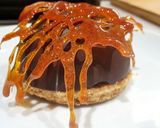 A picture of step 10 of Chocolate shells with caramel mousse.