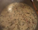 Gombás baconos tejszínes csirkemell spagettivel recept fázis 4 fotója