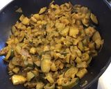 Une image de l'étape 8 de Mijoté de puntarelle fenouil courgettes aux épices et chips de porc.