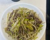 韭菜黃炒牛肉的食譜步驟4照片