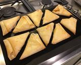 Une image de l'étape 10 de Feuilles de brick farcies aux trois fromages,jambon blanc et tomates.