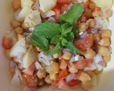 A picture of step 2 of Chana chat.
