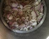 A picture of step 1 of Aloo chicken.