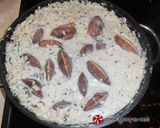 Φωτογραφία βήματος 20 της συνταγής Risotto με αχιβάδες και “αλάτι κύμινου και prosciutto"