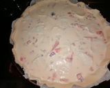 Une image de l'étape 3 de Quiche fromage de chèvre et chorizo.