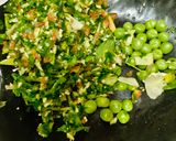 A picture of step 2 of Vegetable fried rice winter special.