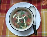 A picture of step 3 of Clear soup with winter vegetables.