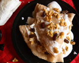 Foto del paso 3 de la receta: Crepes de rulo de cabra, mermelada de cebolla y nueces (sin gluten)