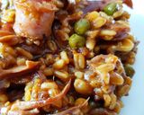 Foto del paso 8 de la receta: Los granos de trigo que quisieron ser "arroz meloso" 🔥🔥🔥