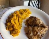 Foto del paso 6 de la receta: Comiendo sano: pollo con puré de zapallo