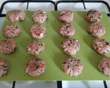 A picture of step 3 of Vickys Asian-Style Pork Patties, GF DF EF SF NF.