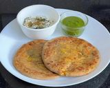 A picture of step 5 of Boiled Corn 🌽 Cheese 🧀 Barley Flour Paratha 🫓.