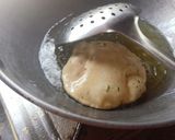 A picture of step 3 of Khasta flour & poori with peanut & chutney.