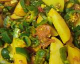 आलू शिमला मिर्च की सब्जी (Aloo shimla mirch ki sabzi recipe in hindi) रेसिपी चरण 3 फोटो