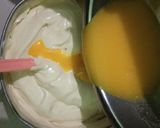 Foto langkah ke 3 dari resep Vanilla sponge cake (fruit cake decoration).