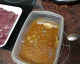 Foto del paso 1 de la receta: Hígado adobado a la plancha con papas arrugas