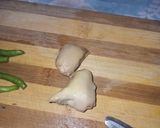 A picture of step 2 of Matar Paneer.