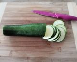 Une image de l'étape 2 de Tarte salée Ricotta saumon et courgettes.