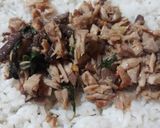 Foto langkah ke 6 dari resep Nasi bakar ikan tongkol basah bayam kemangi🐟🥦🥒🌶.