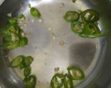 A picture of step 2 of Chilli cheese toast.
