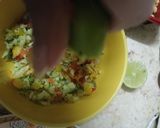 A picture of step 3 of Capsicum chaat.