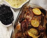 Narancsos kacsa lilakáposztával és hagymás burgonyával recept fázis 7 fotója