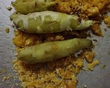 A picture of step 1 of Sweet potato Puri.