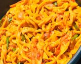 A picture of step 5 of Fettuccine Bolognese.