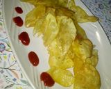 A picture of step 2 of Sweet potato chips.