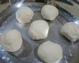 Foto langkah ke 3 dari resep Roti Arab "Khubz" isi Keju Pakai Teflon.