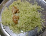 A picture of step 5 of Handvo traditional style.