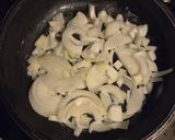 A picture of step 2 of Simple Sausage and Greens Stir-fry.