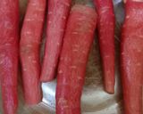 A picture of step 1 of Instant Carrot Pickle.