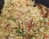 A picture of step 11 of Nigerian fried rice.