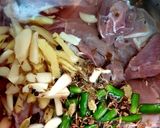 A picture of step 1 of Mutton/beef/chicken pulav😊(rice cook with mutton stock).