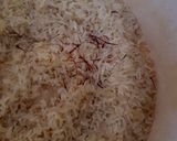 A picture of step 2 of Coconut Saffron Rice 😊.