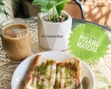 Foto langkah ke 5 dari resep Roti Bakar Pisang Matcha.