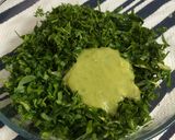 A picture of step 1 of Methi Thepla.