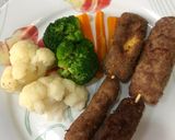 Foto del paso 4 de la receta: Brochetas de carne molida, rellenas de queso
