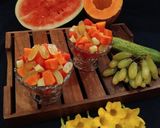 A picture of step 2 of Summer Fruit Salad.
