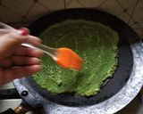 A picture of step 8 of Moongdal-Spinach Dosa.