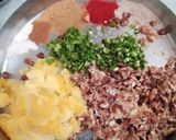 A picture of step 2 of Desi Jowar Chana Quesadilla.