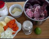 A picture of step 1 of Lamb meat soup 🍲.