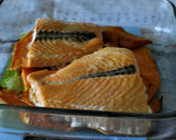 Foto del paso 3 de la receta: Salmón con calabaza al horno