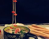 A picture of step 8 of Carrot Laced Soup.