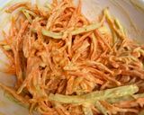 A picture of step 2 of Carrot and celery remoulade.