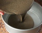 A picture of step 7 of Black Sesame Mochi Cake.