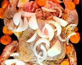 Foto del paso 4 de la receta: Pollo al horno con verduras asadas