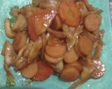 Foto langkah ke 3 dari resep Sosis Jamur Tiram Pedas Manis.