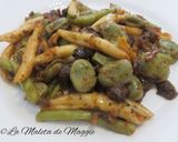 Foto del paso 14 de la receta: Fusilli pugliesi con habas y morcilla de cebolla